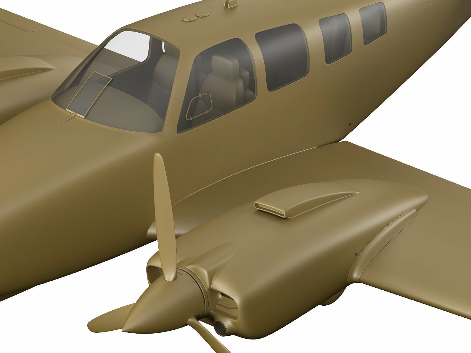 Beechcraft Baron G58 3D model_24