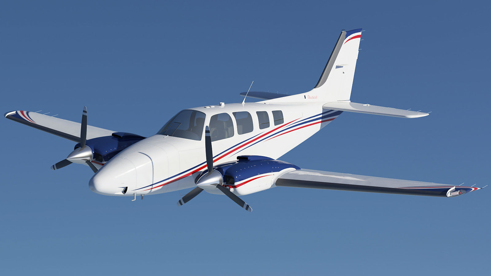 Beechcraft Baron G58 3D model_15