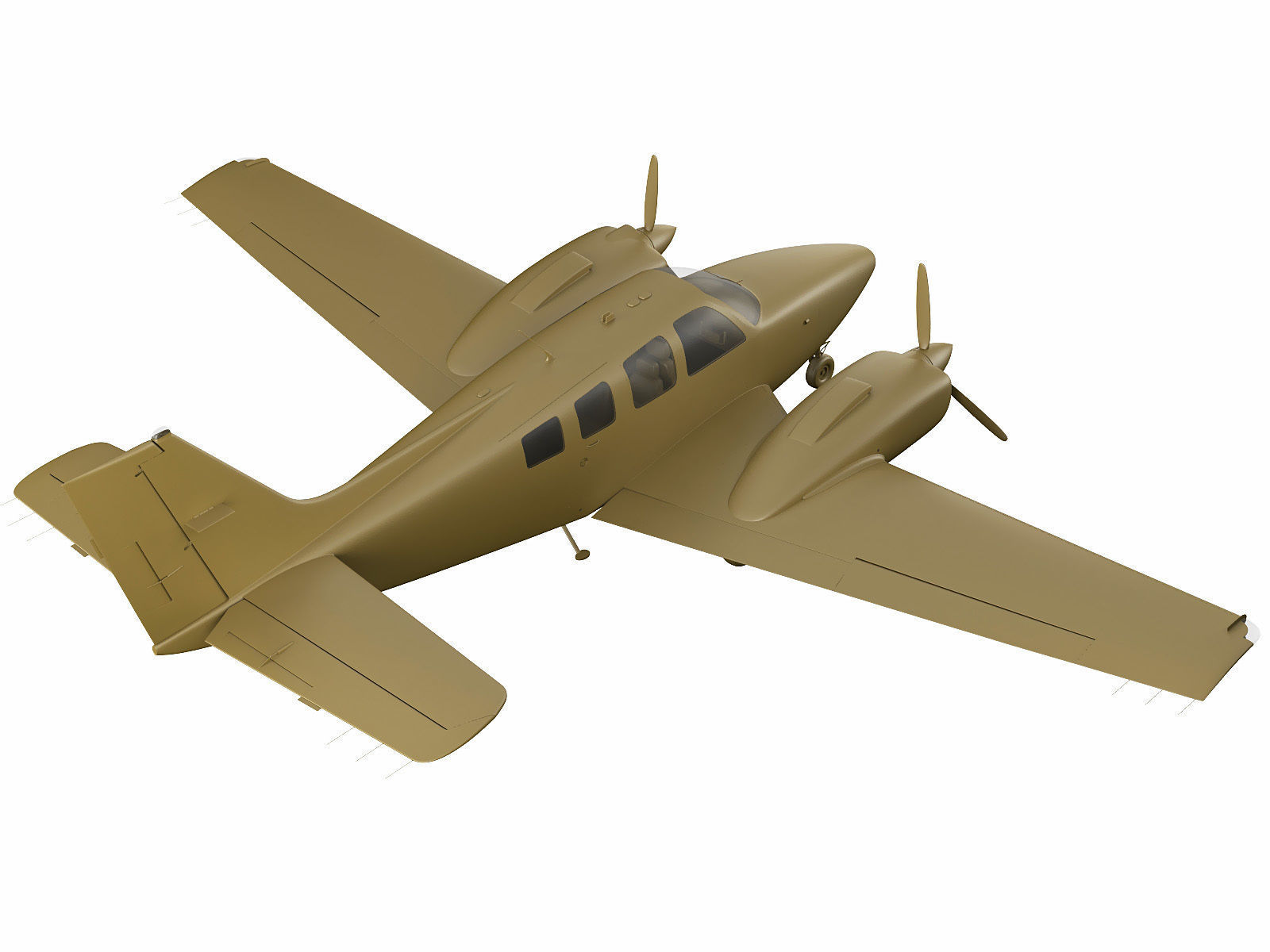 Beechcraft Baron G58 3D model_23