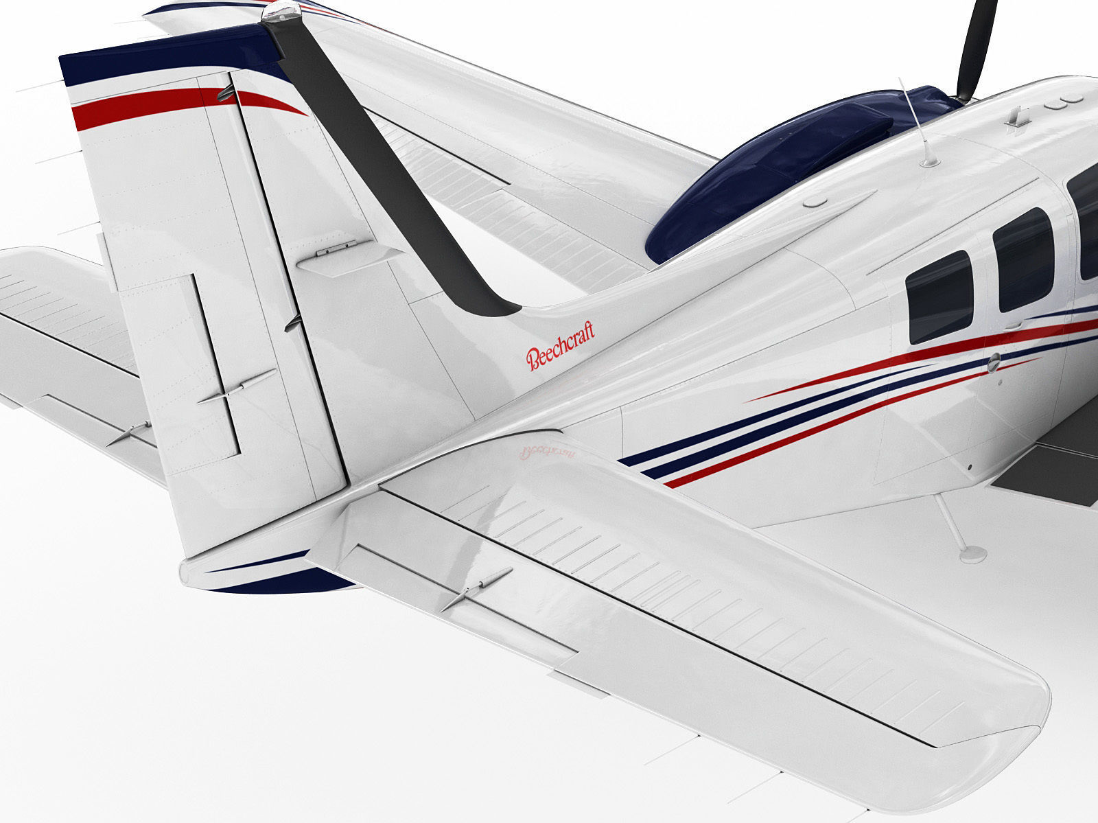 Beechcraft Baron G58 3D model_5