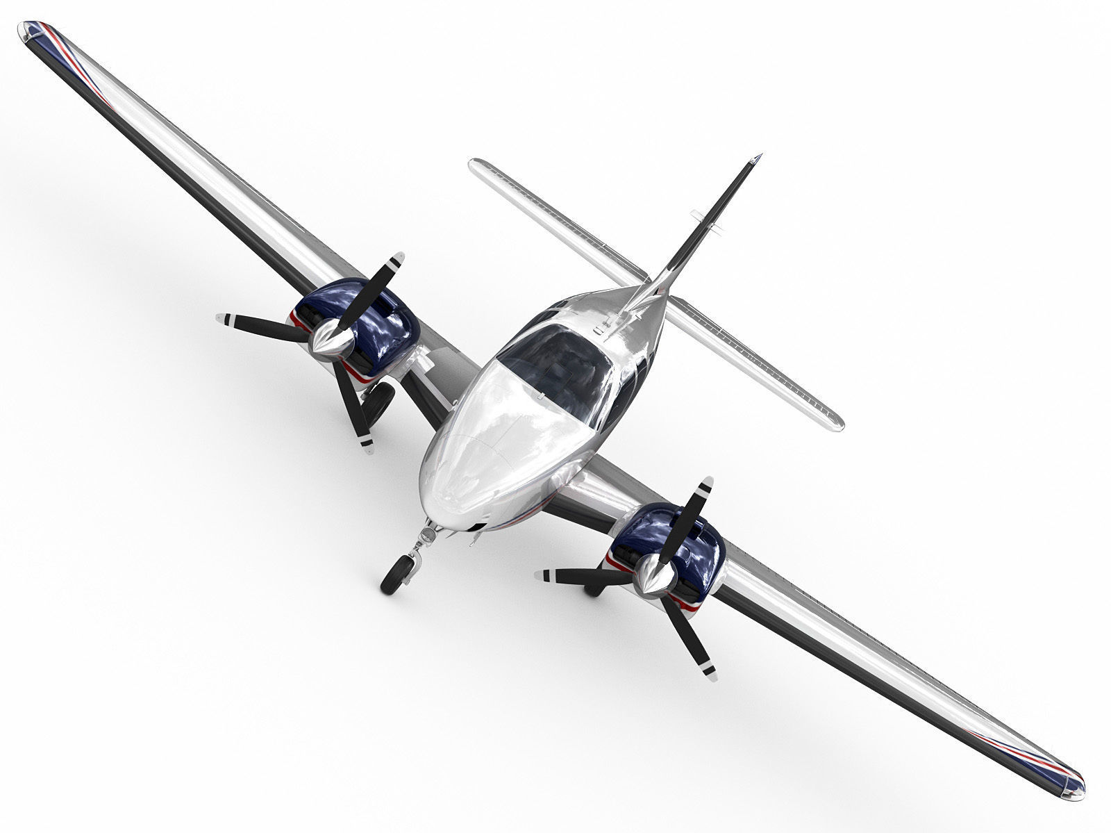 Beechcraft Baron G58 3D model_3