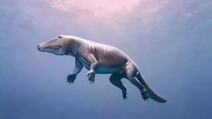 Scientifically Accurate Ambulocetidae- Game VFX Animation 