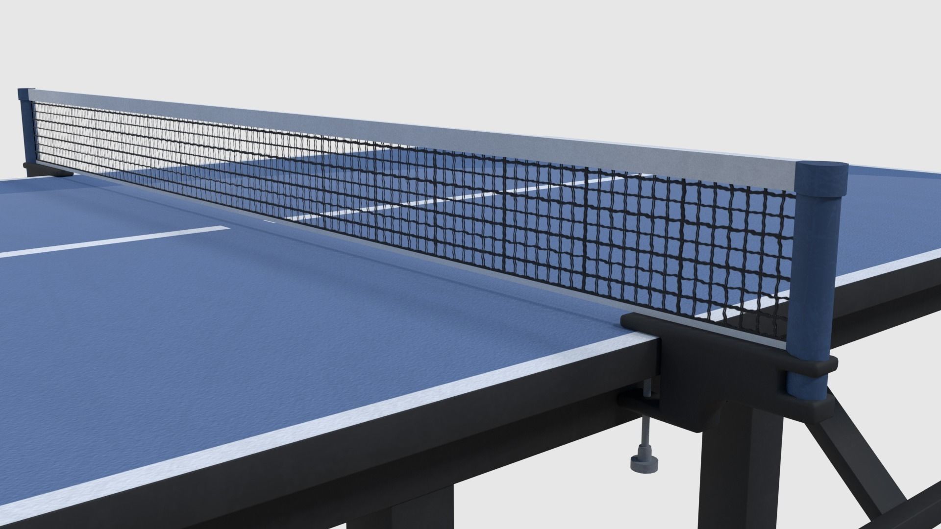 Table Tennis Set - Game Ready Low-poly 3D model_4