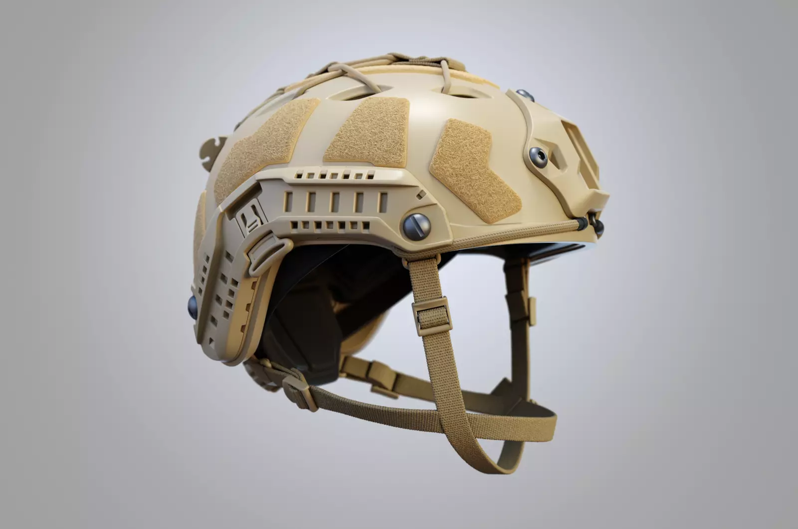 ventilated High cut FAST-SF Tactical Helmet high model 3D model