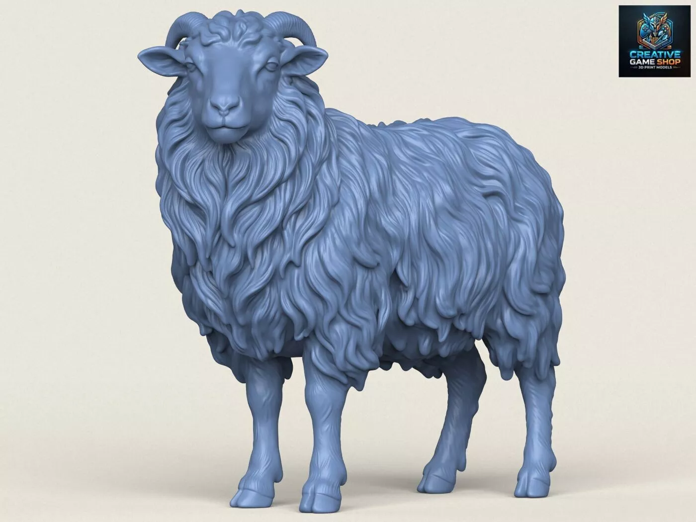 Himalayan Snow Sheep 3D print model