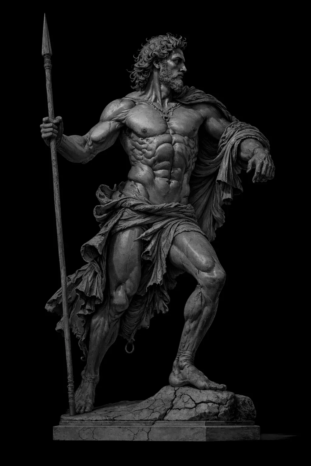 Saint Pendant Statue of Ares Greek god of war Religious Model 3D print model
