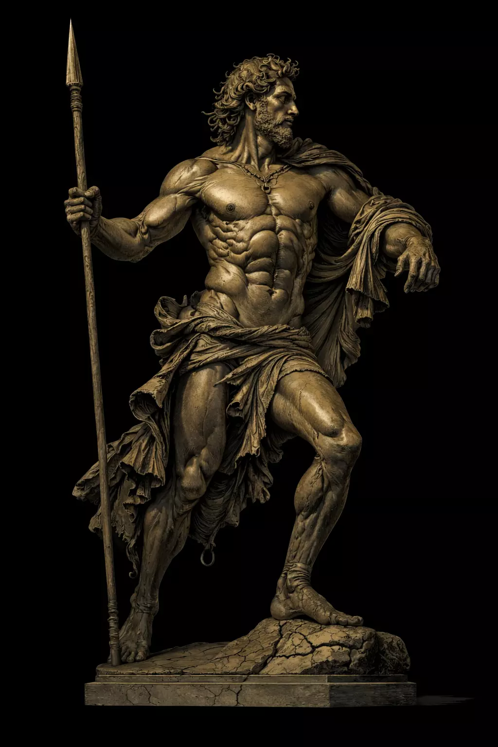 Saint Pendant Statue of Ares Greek god of war Religious Model 3D print model