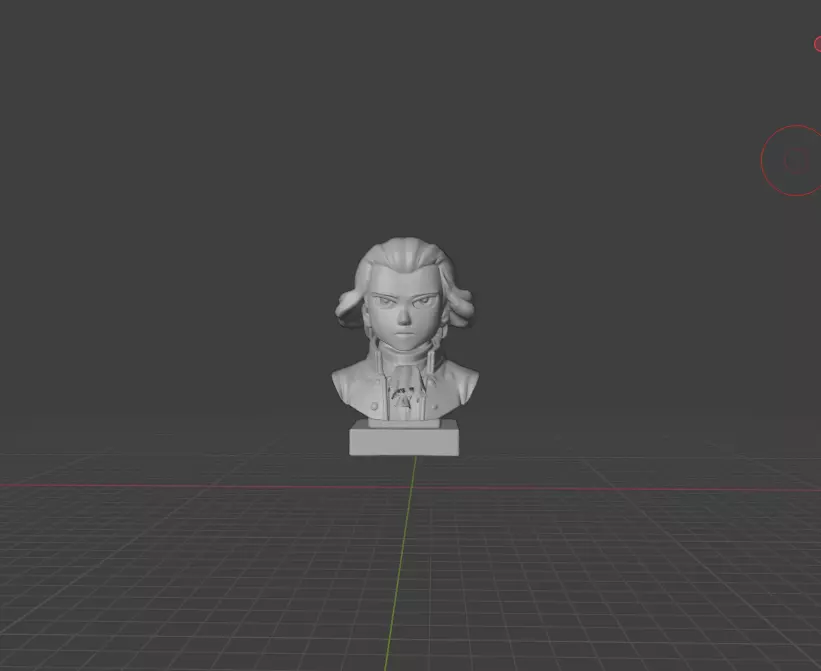 Mozart Anime Stylized Bust 3D print model