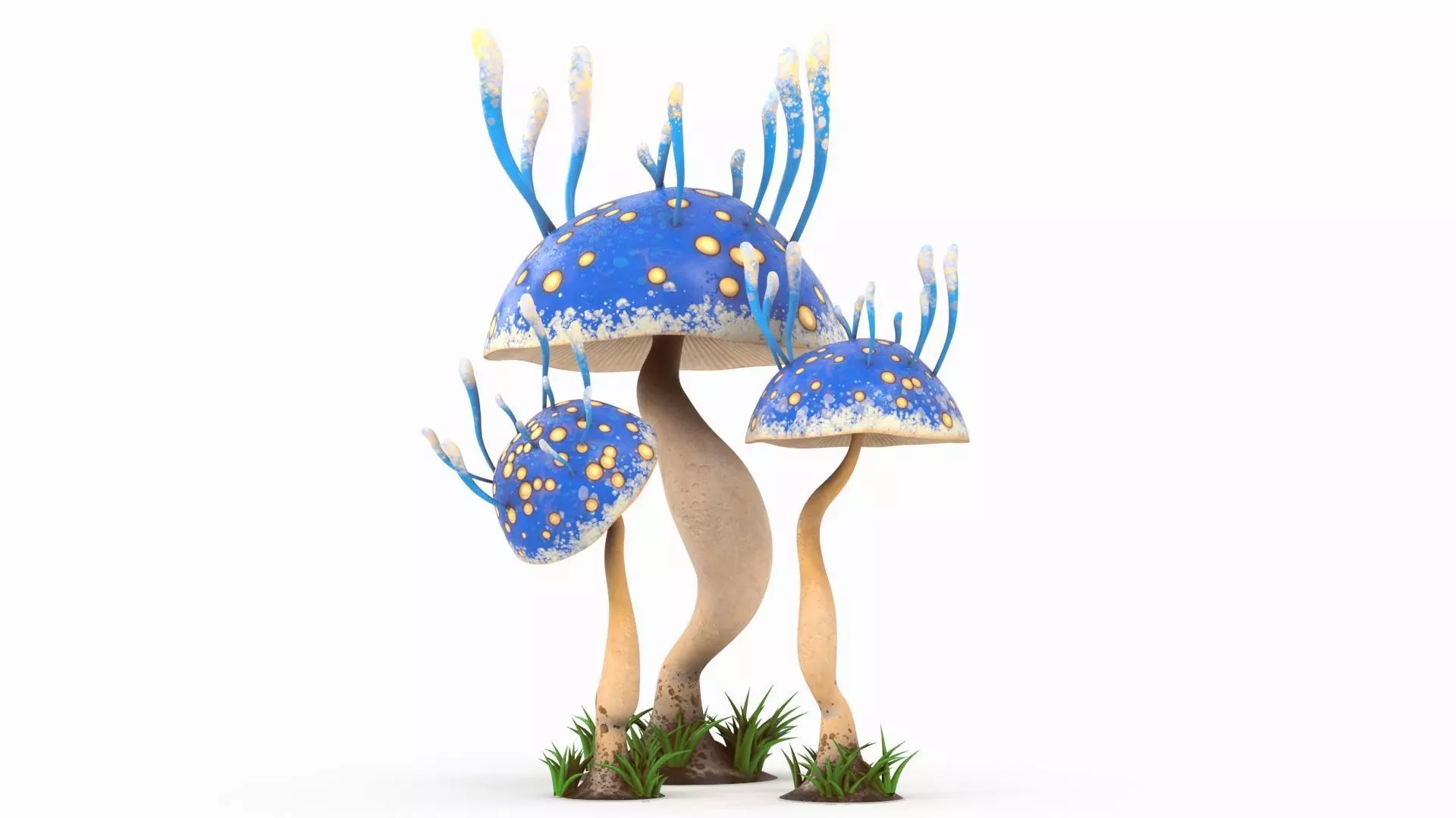 Cartoon Mushroom V5 PBR Low-poly 3D model