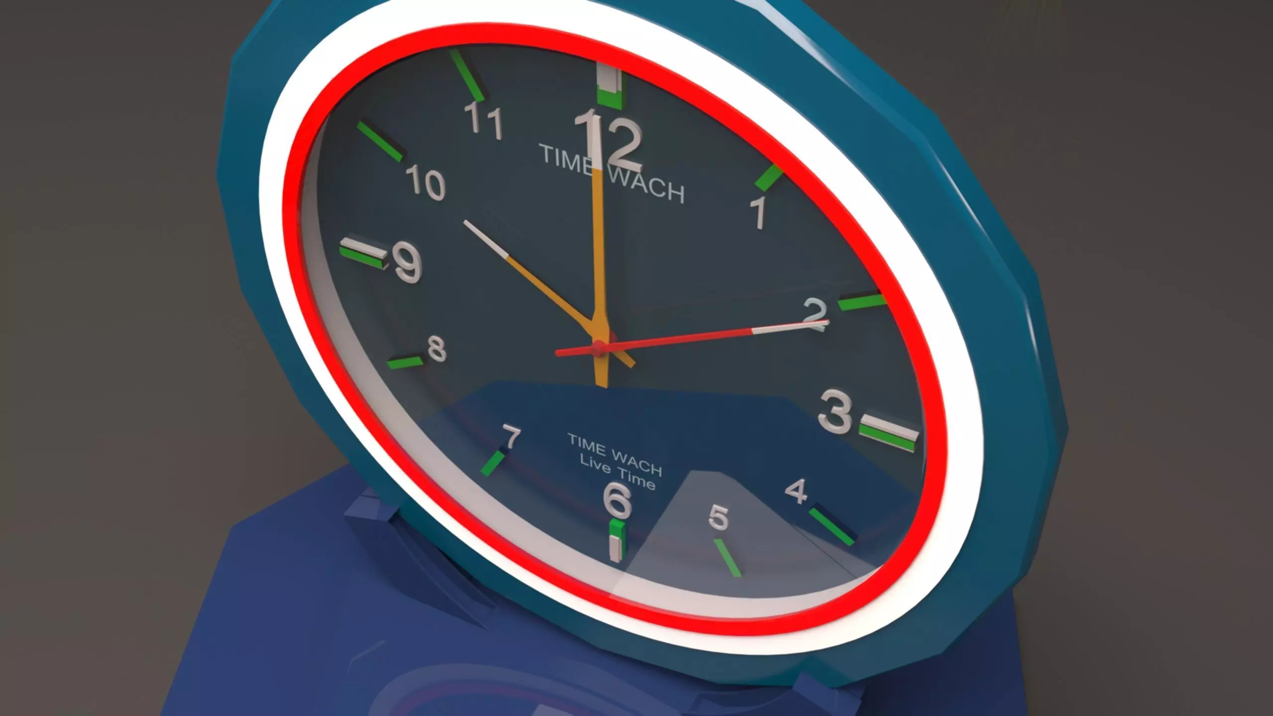 3D desk clock 3D model