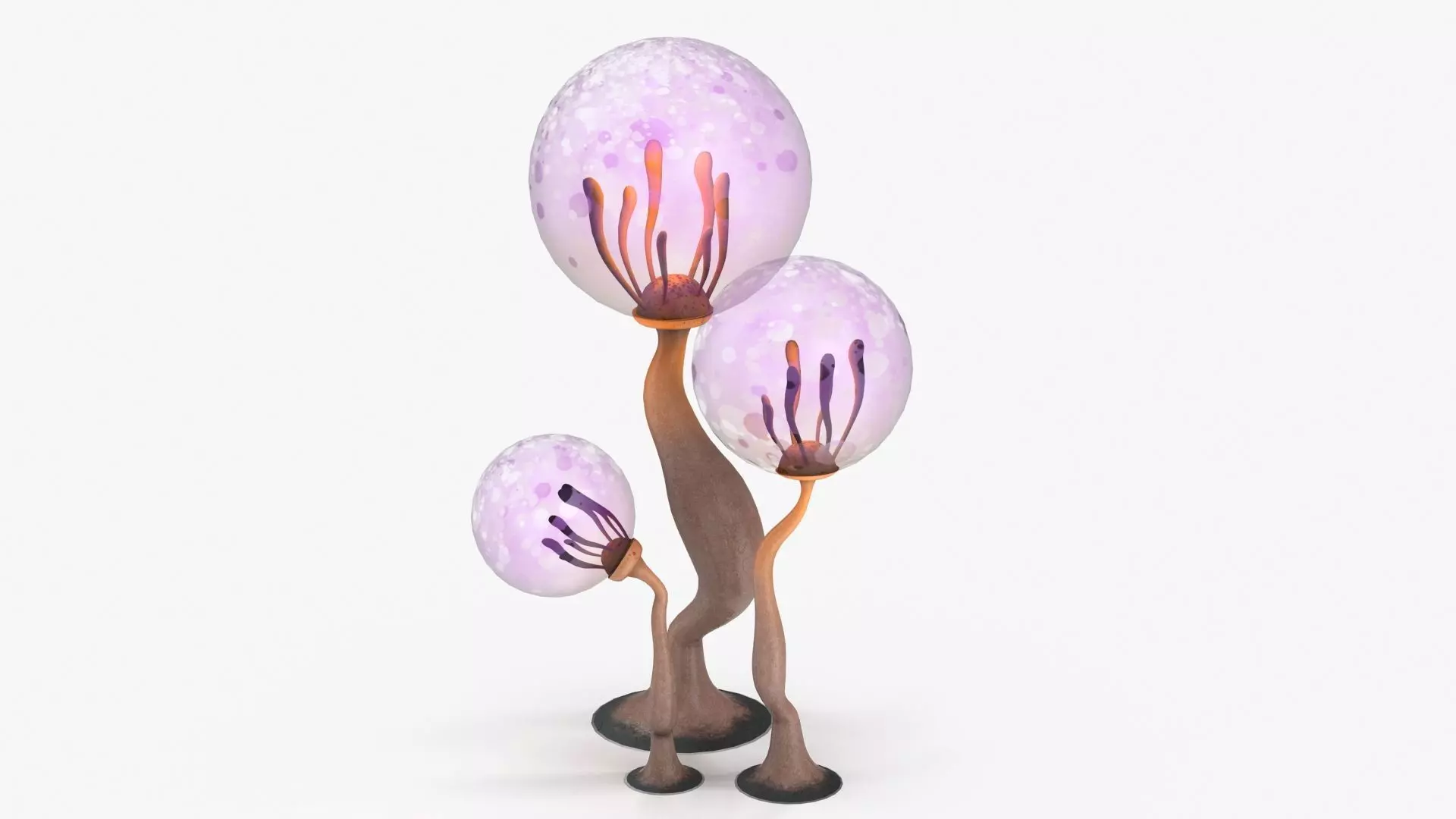 Cartoon Mushroom v4 PBR Low-poly 3D model