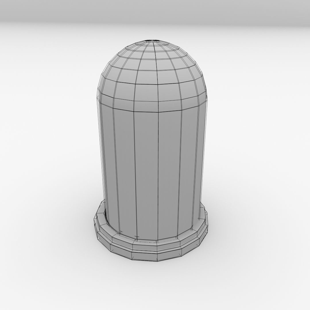 Dome Glass 3D model_4