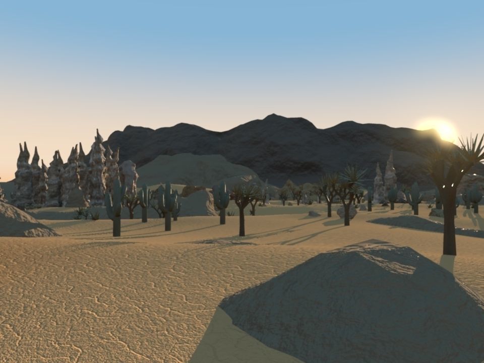 Desert Environment 3D model_5
