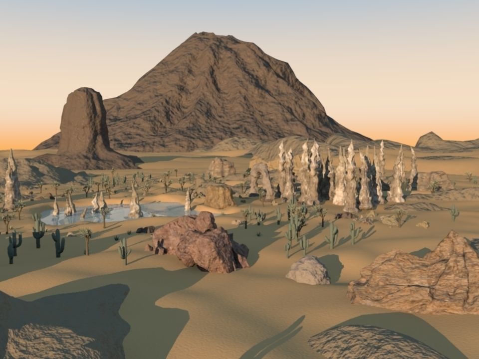 Desert Environment 3D model_6
