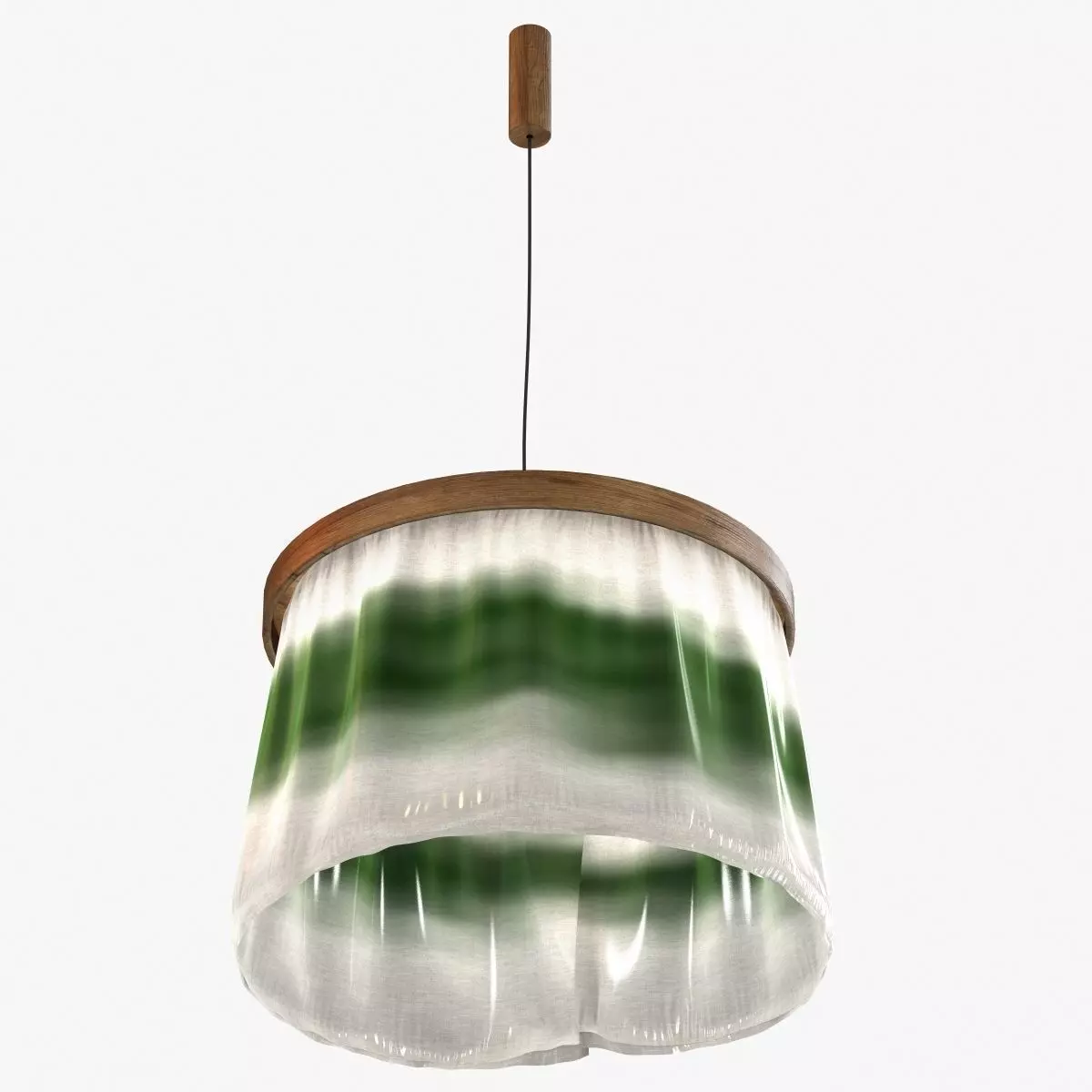 Nicolette Brunklaus Oak and Silk pendant lamp 3D model