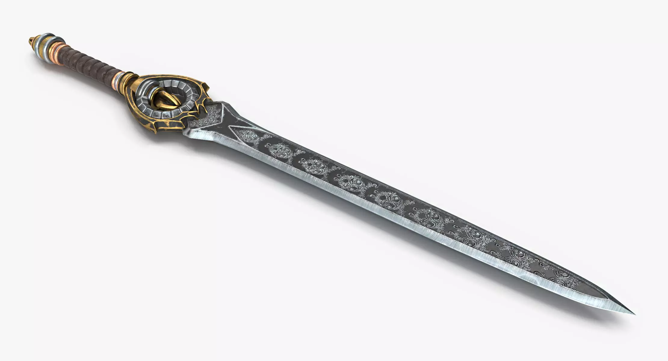 Sword V3 PBR Low-poly 3D model