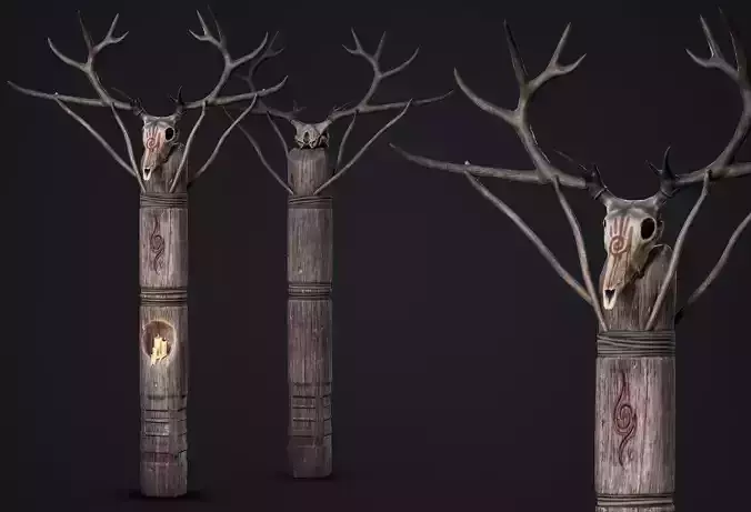 Wooden Totem 7