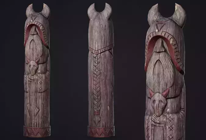 Wooden Totem 8