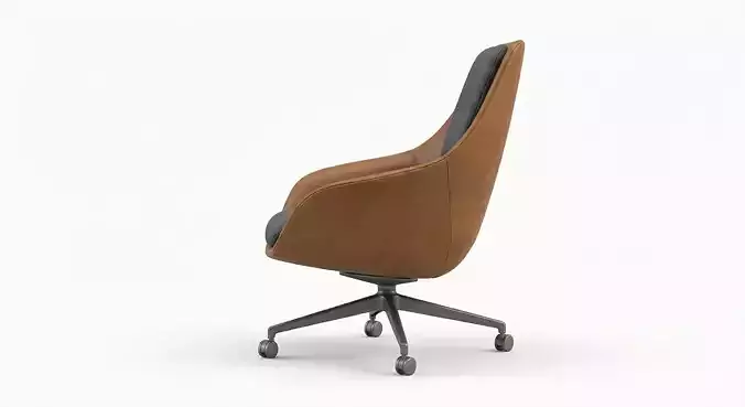 Modern Executive Swivel Chair 3D model 2