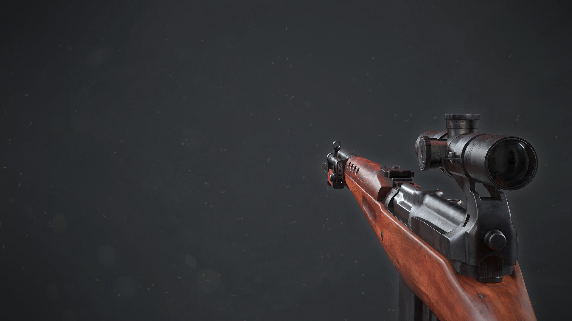 PBR Soviet SVT-40 Semi-Automatic rifle Low-poly 3D model_6