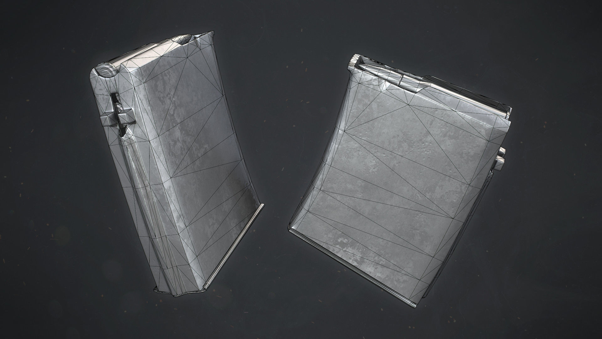 PBR Soviet SVT-40 Semi-Automatic rifle Low-poly 3D model_15