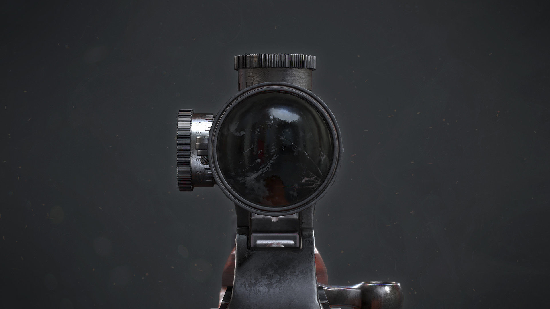 PBR Soviet SVT-40 Semi-Automatic rifle Low-poly 3D model_10