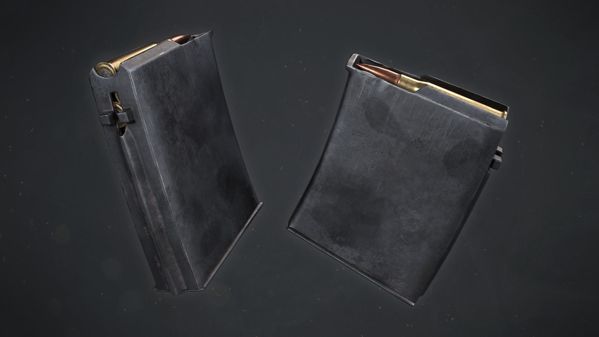 PBR Soviet SVT-40 Semi-Automatic rifle Low-poly 3D model_8