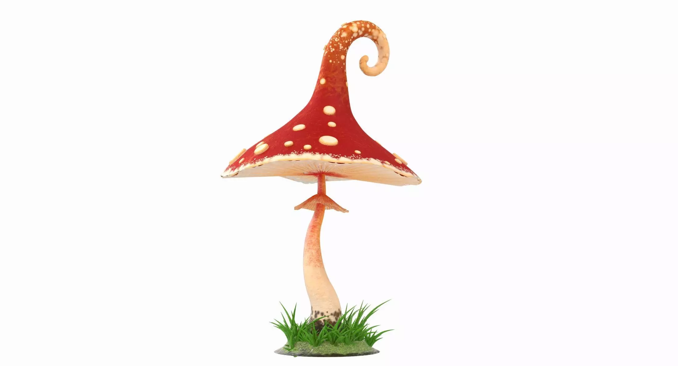 Cartoon Mushroom V1 PBR Low-poly 3D model