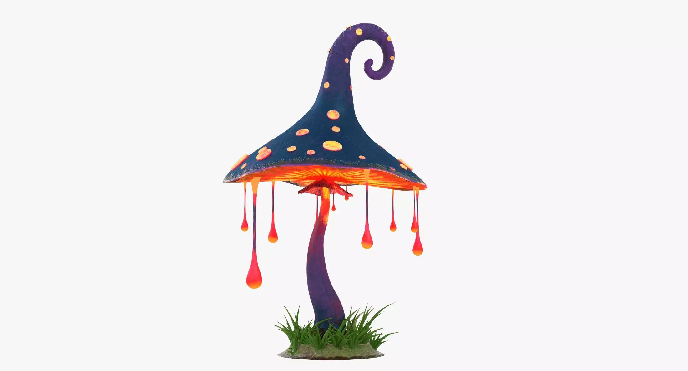 Cartoon Mushroom V2 PBR Low-poly 3D model