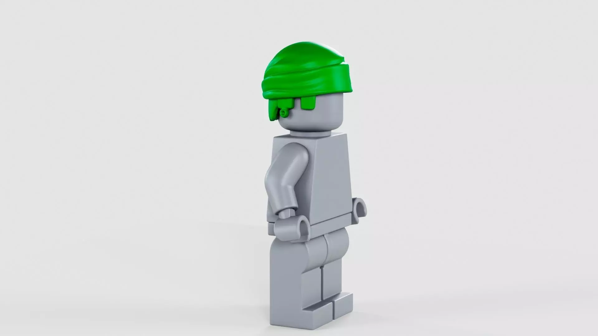 Lego Minifigure Zoro Bandana Hair 3D model