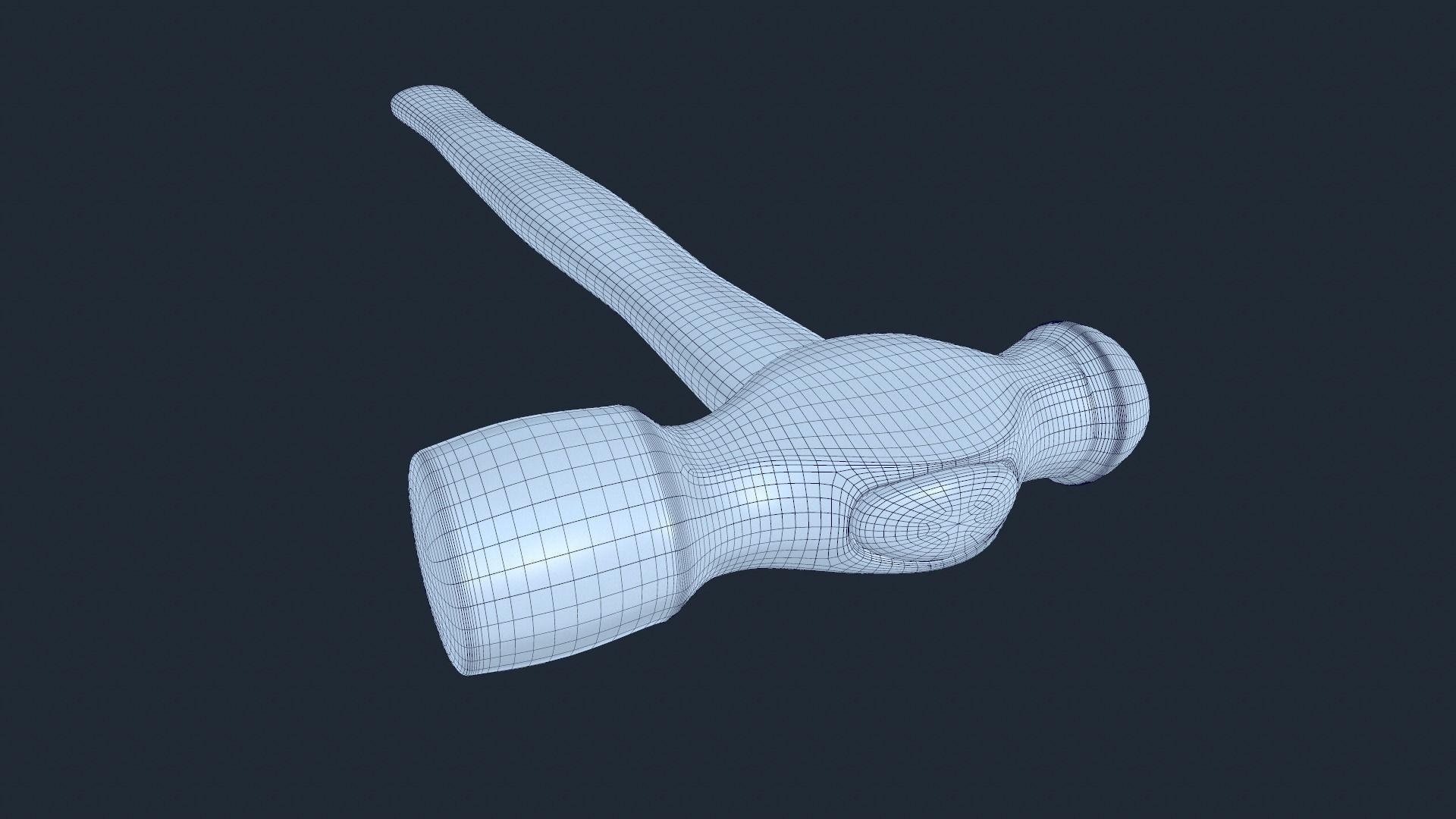 Ball Peen Hammer PBR Free 3D model_7