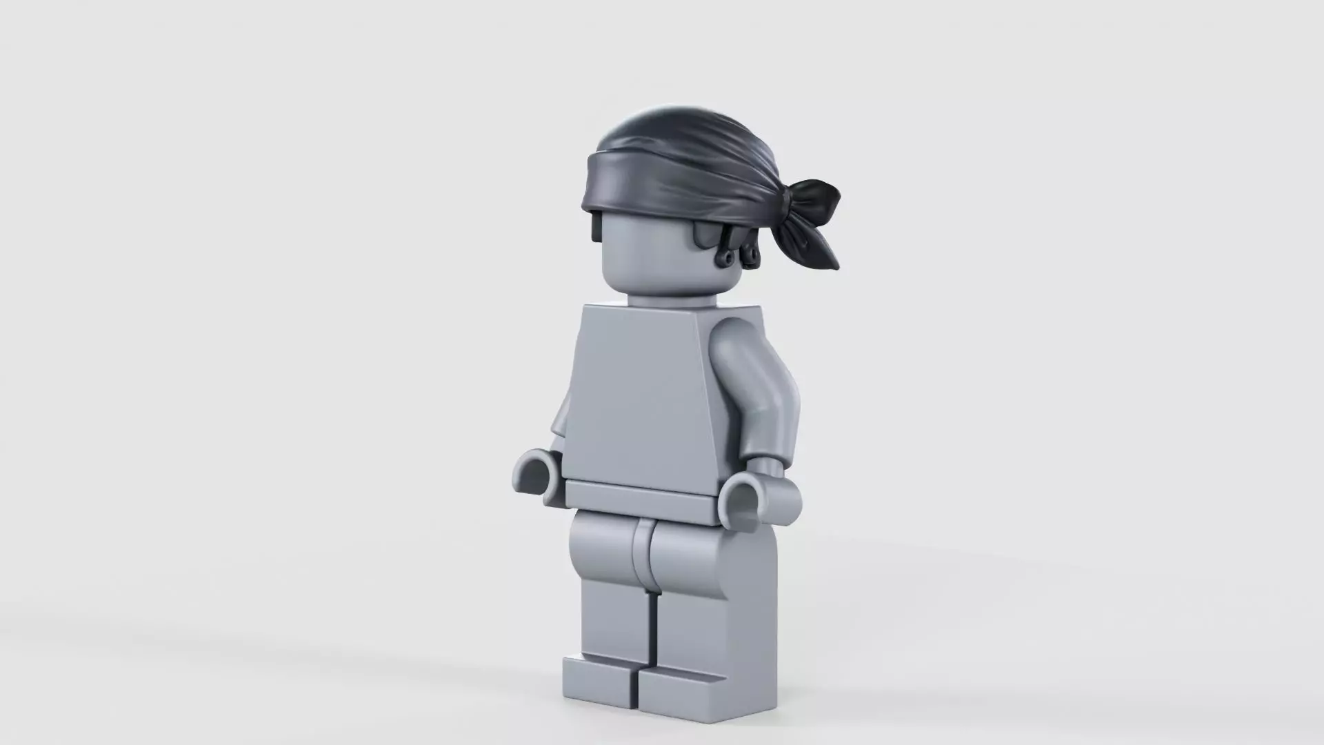 Lego Minifigure Zoro Bandana Hair 3D model