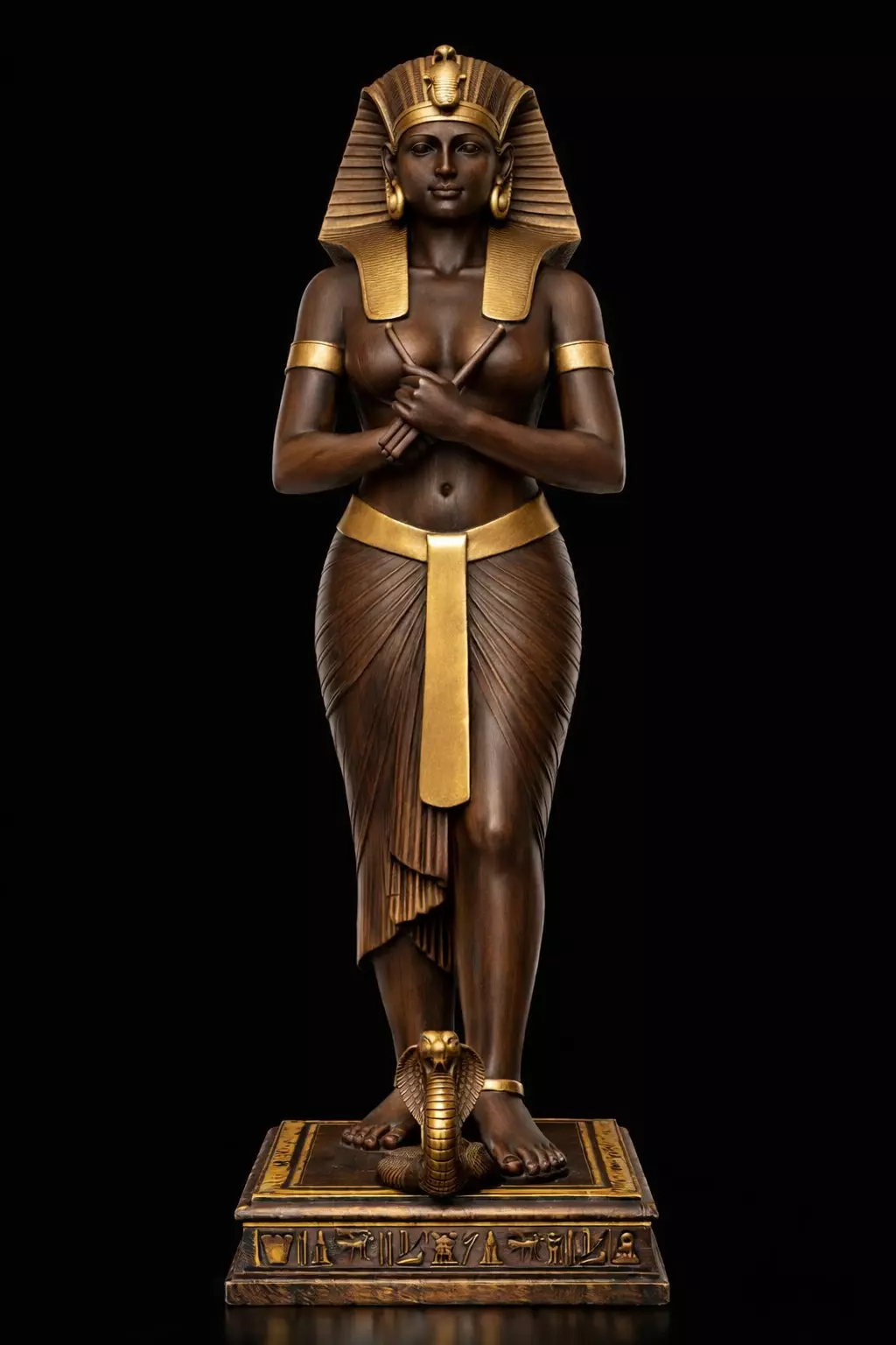 Egyptian Goddess Egyptian Queen Sculpture Queen Statue 3D print model