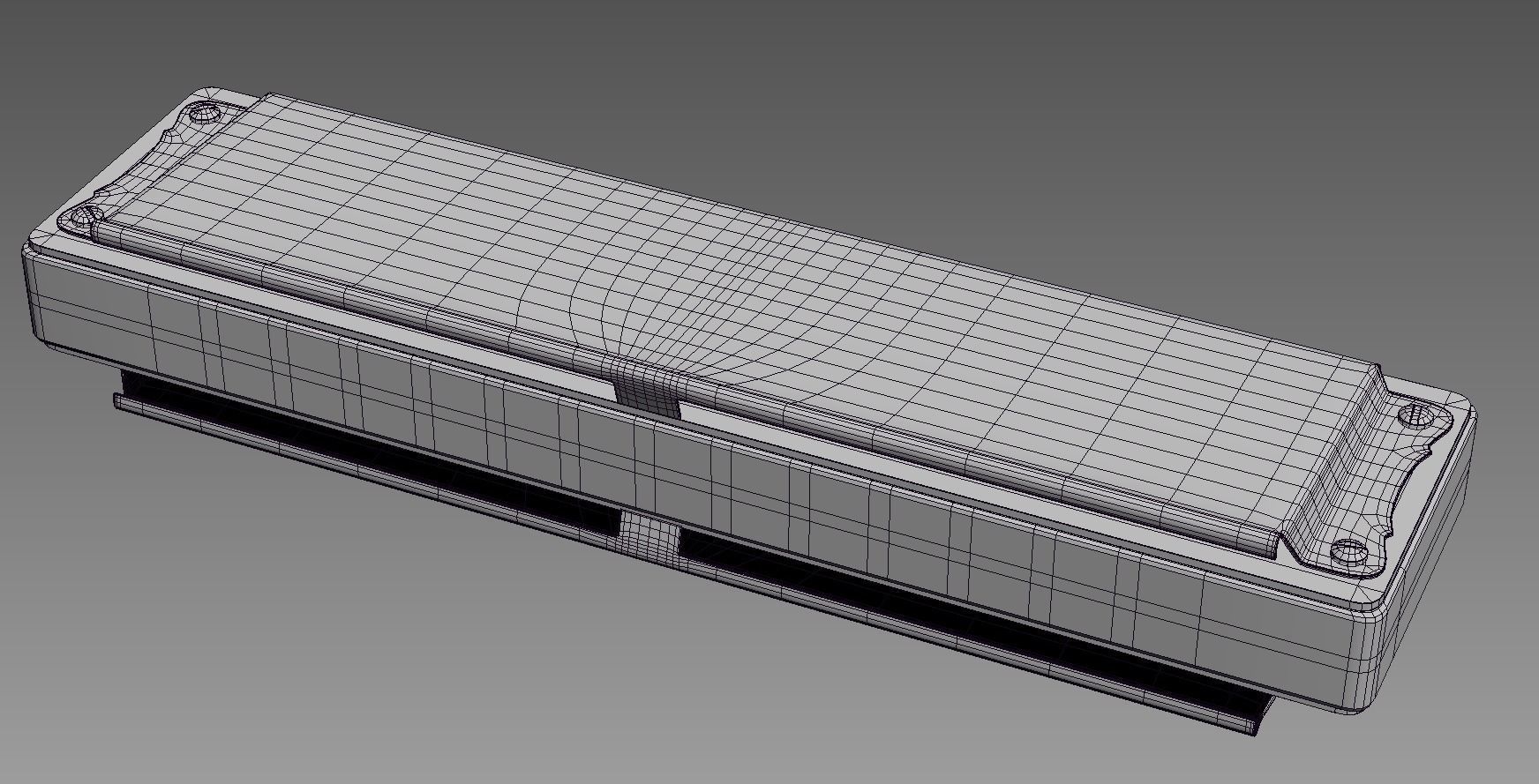 Diatonic Harp 3D model_6