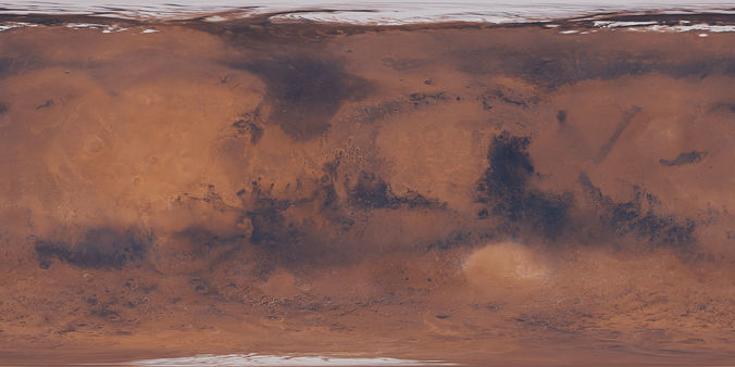 96k Mars Color Map 3D model