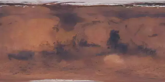 96k Mars Color Map 3D model