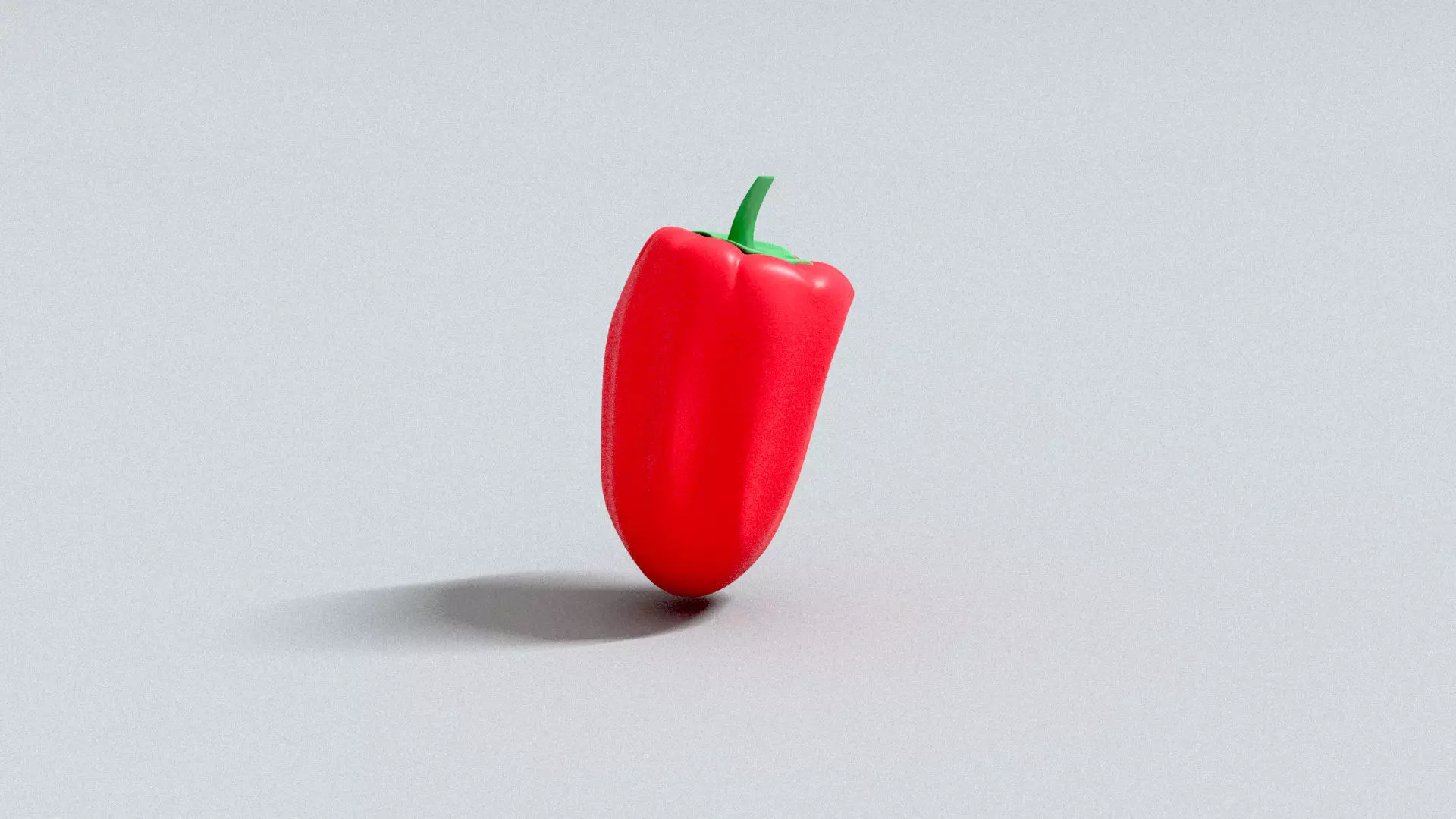 laos Red Pepper Low-poly 3D model
