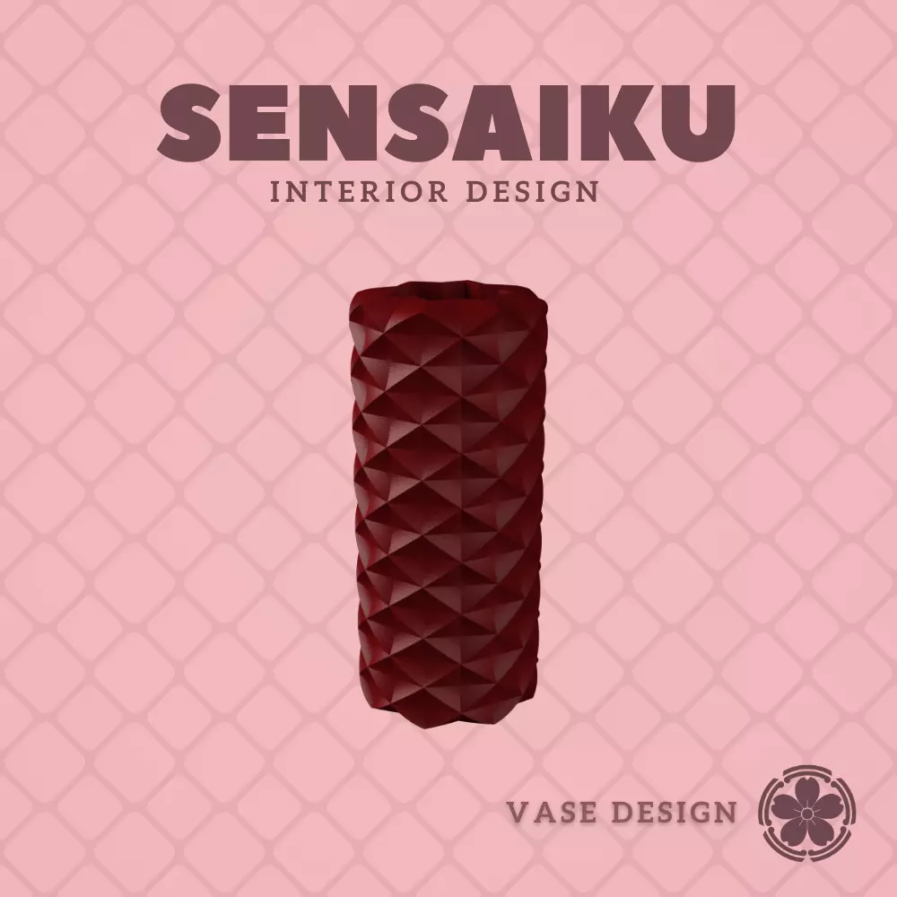 255 Cylinder - V255 Custom Vase Design - Ikebana Home Decoration 3D print model