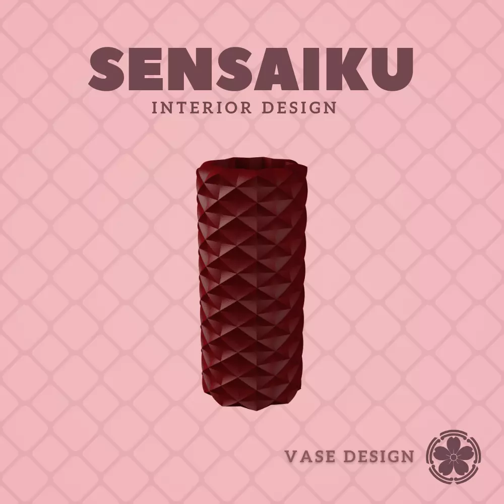 256 Cylinder - V256 Custom Vase Design - Ikebana Home Decoration 3D print model