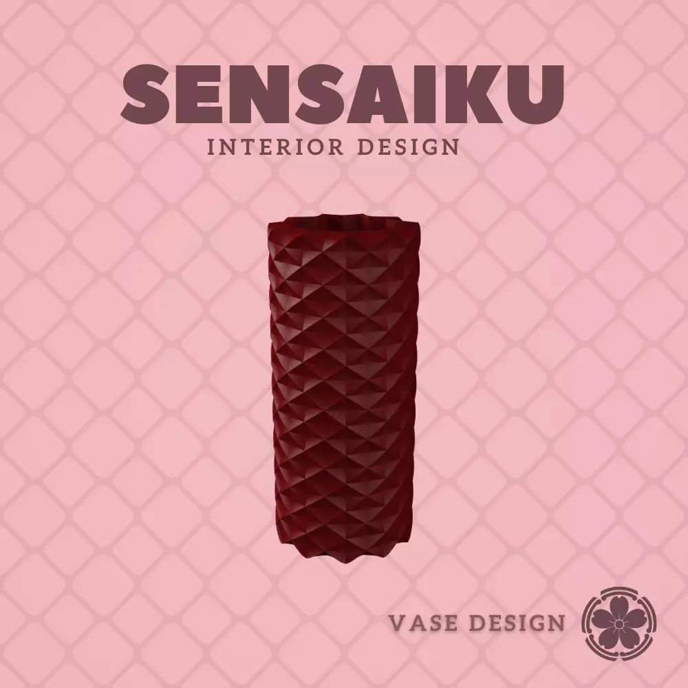 258 Cylinder - V258 Custom Vase Design - Ikebana Home Decoration 3D print model