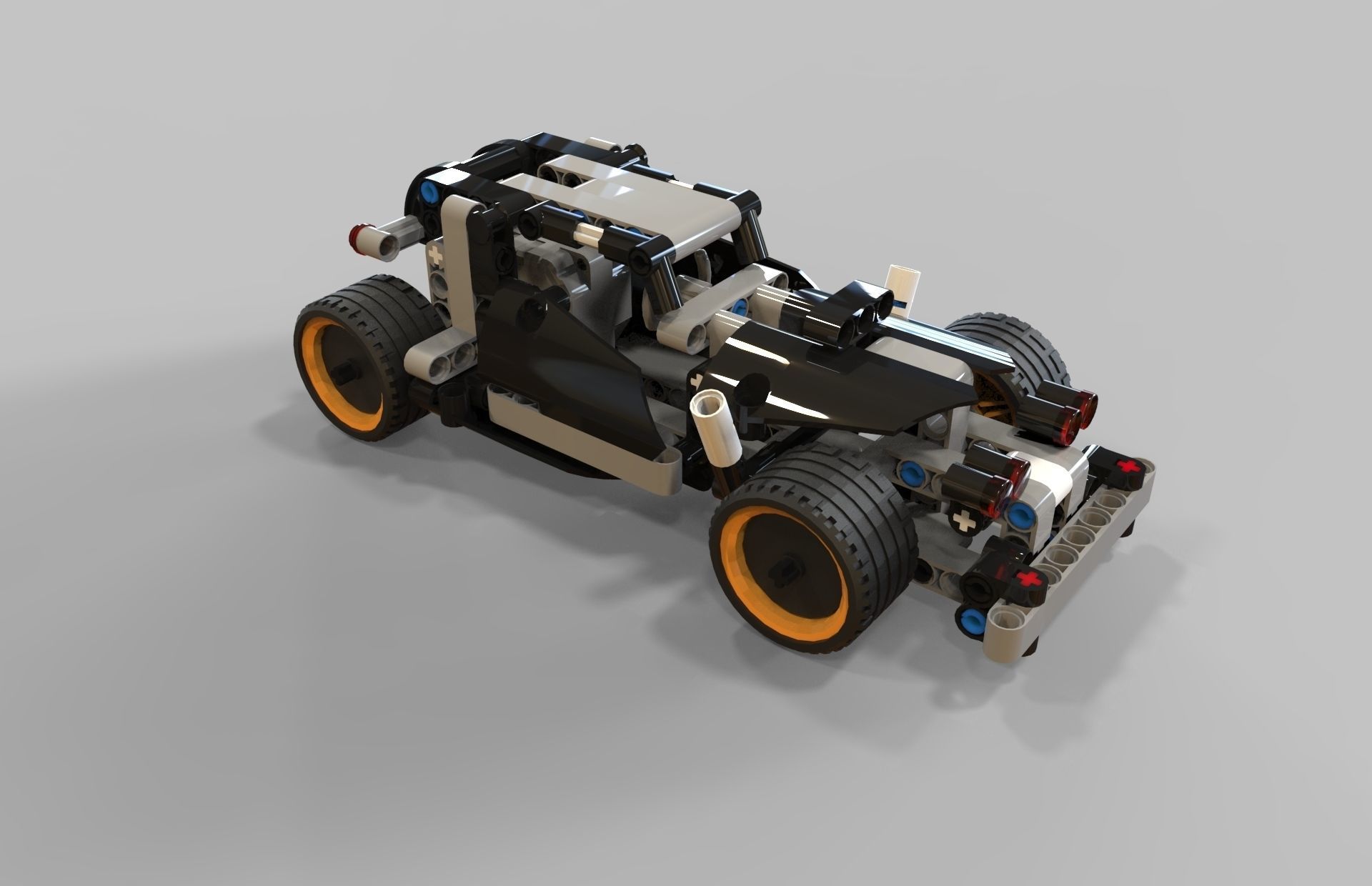 Lego Getaway racer Low-poly 3D model_5