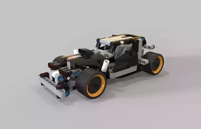 Lego Getaway racer Low-poly 3D model