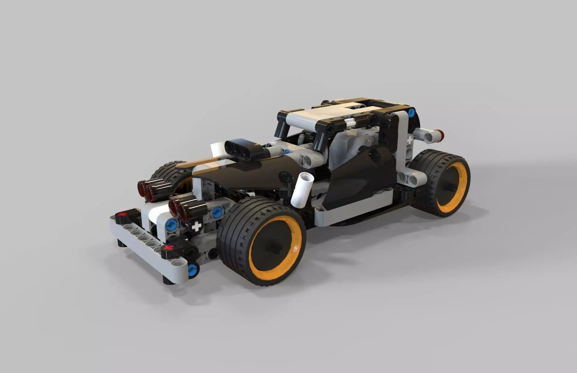 Lego Getaway racer Low-poly 3D model_0