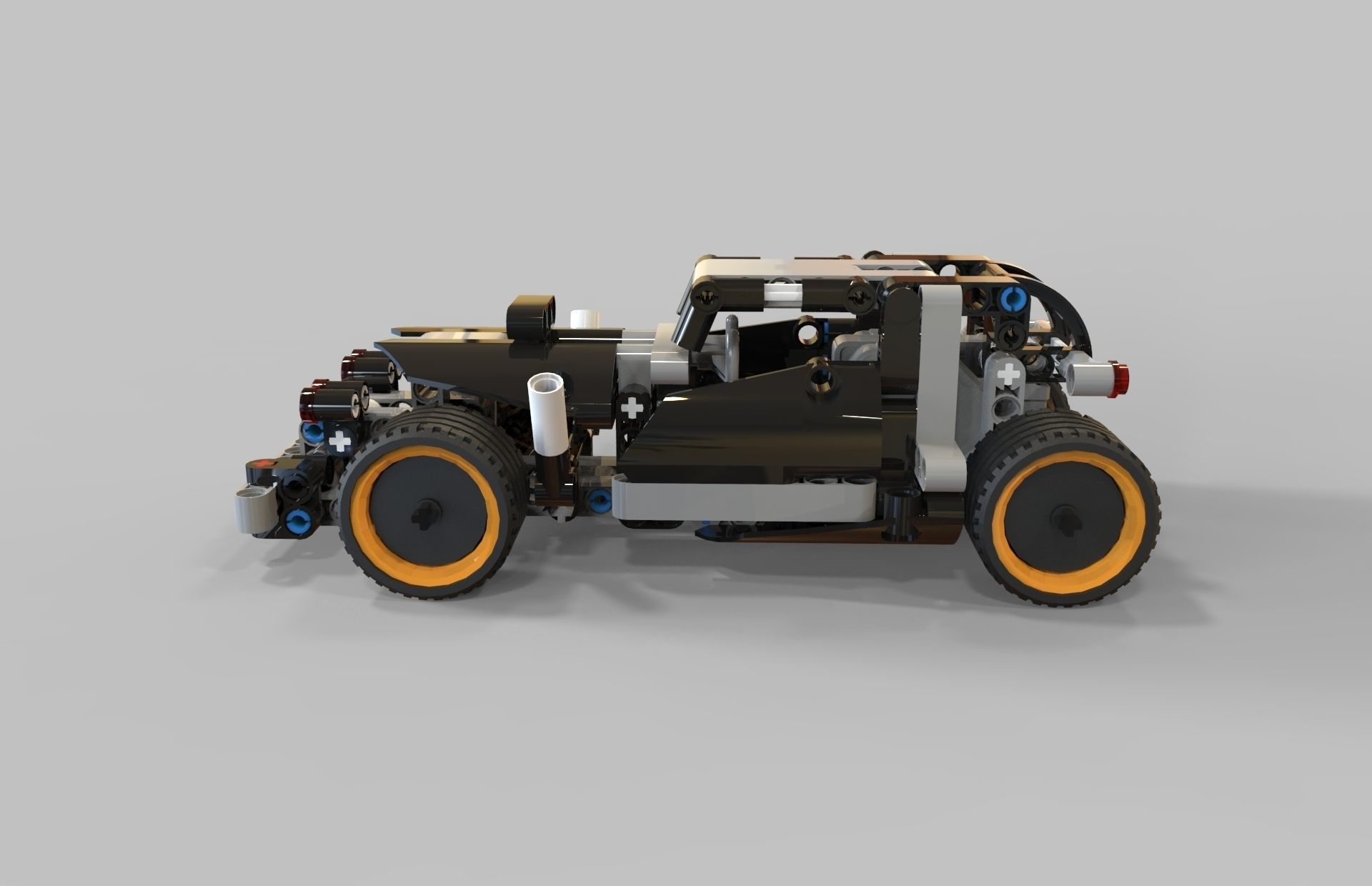 Lego Getaway racer Low-poly 3D model_1