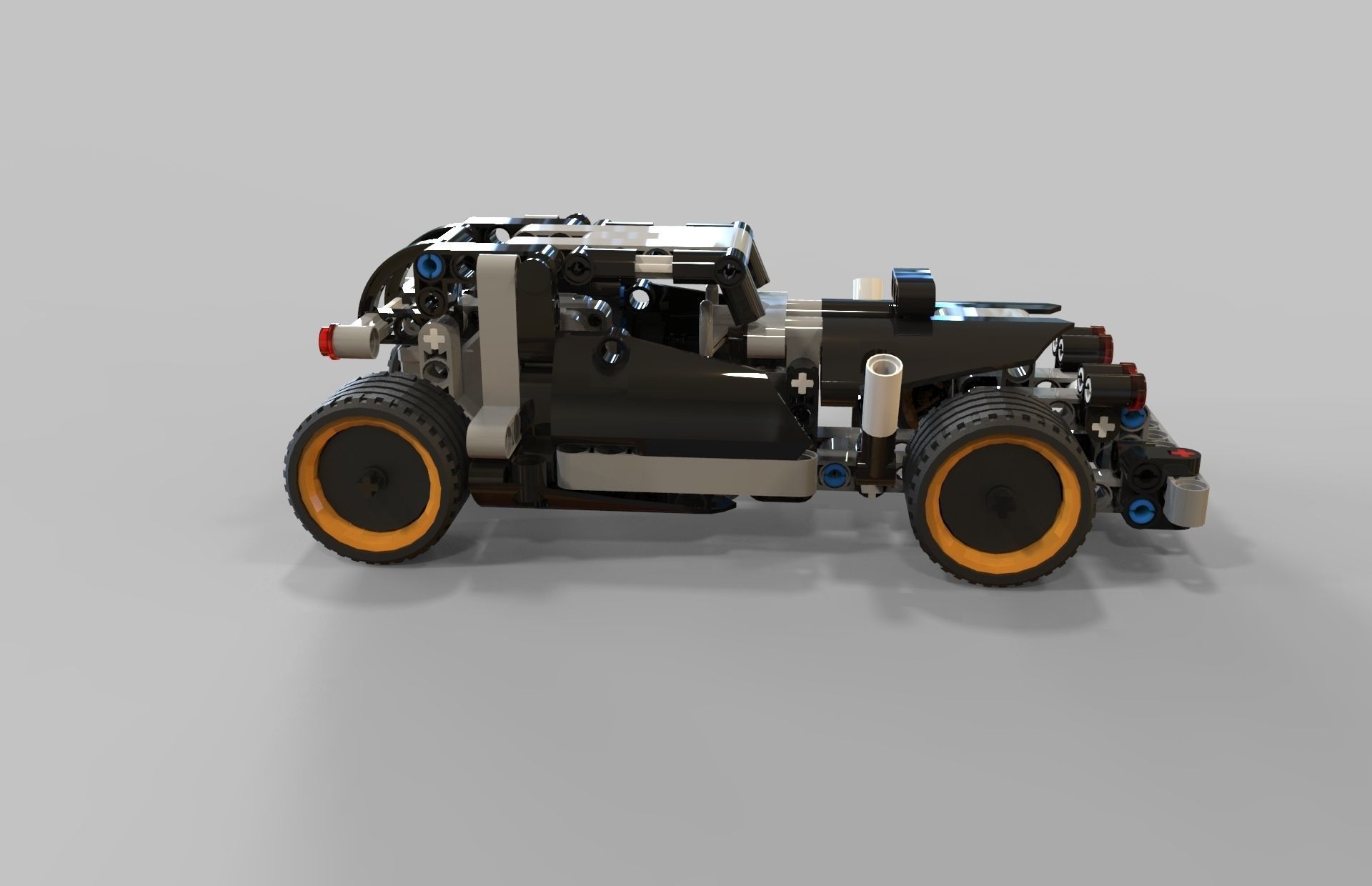 Lego Getaway racer Low-poly 3D model_3