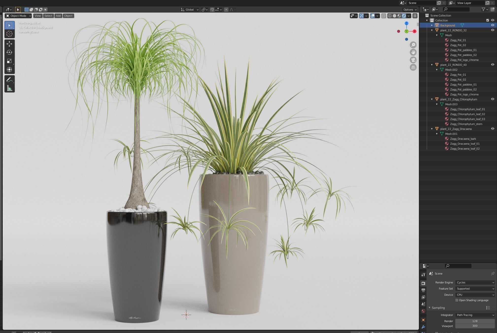 Plants collection 21 Lechuza Rondo 3D model_7