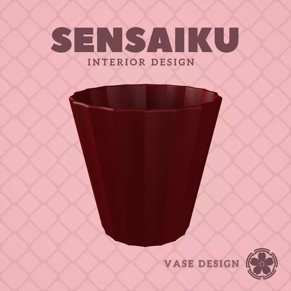 275 Cylinder 275 - Pleated Vase Custom Vase Design - Ikebana 3D print model