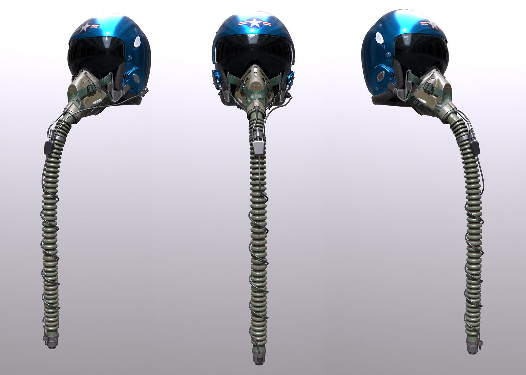 JerFighter Helmet Low-poly 3D model_1