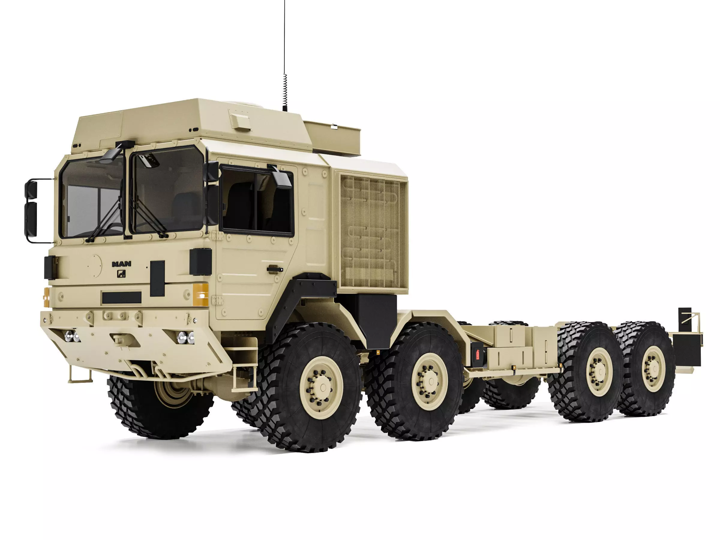 MAN HX77 8x8 Military Truck Chassis 3D model