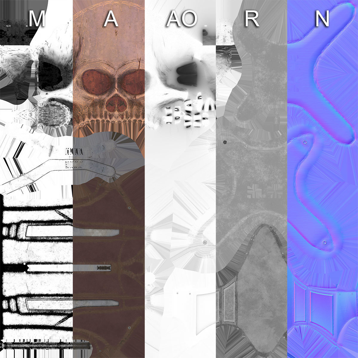 crossbow bow and arrow Low-poly 3D model_12